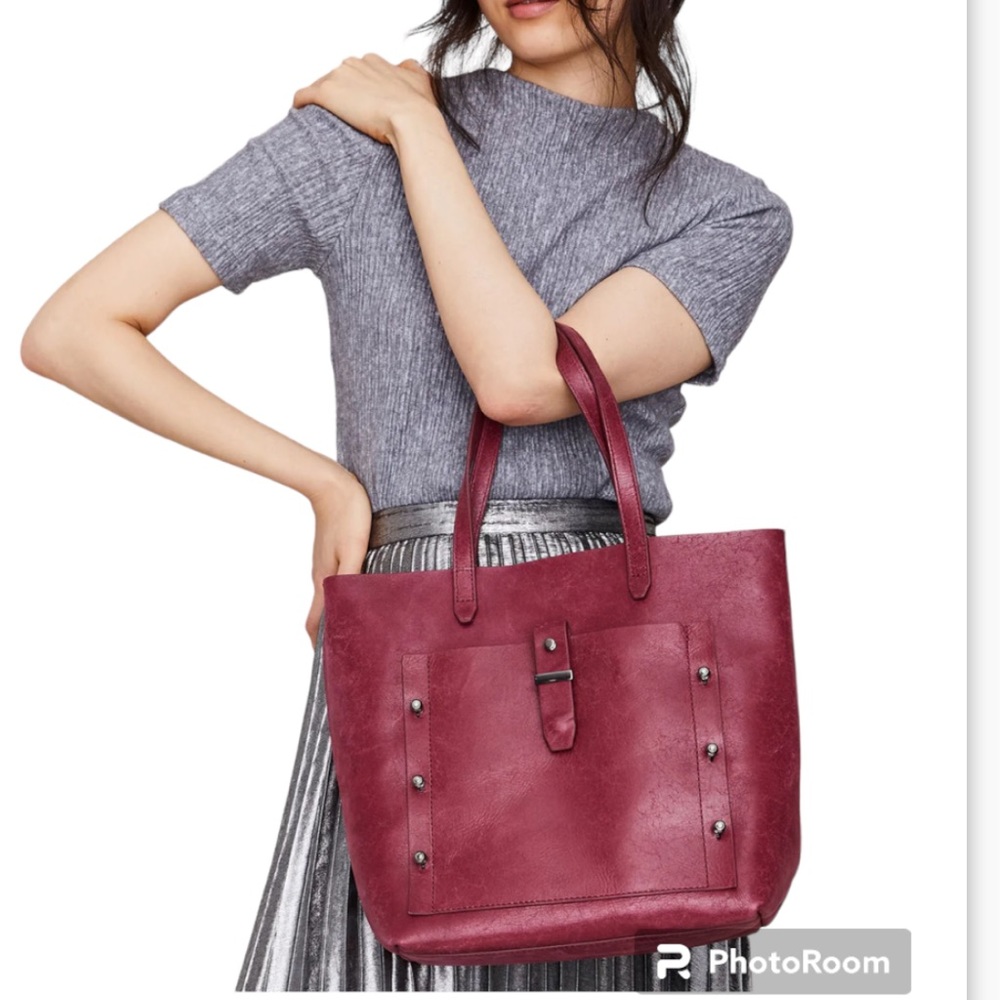 Botkier Warren Black Leather Tote Bag - Picture 2 of 11